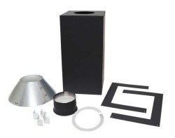 Square Ceiling Support with Built-in Attic Insulation Shield