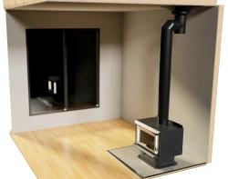 INSTALLATION AVEC TÉ DE NETTOYAGE