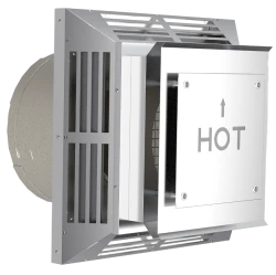 Standard and high-wind through-the-wall applications. Stainless Steel exterior construction. 2-piece adjustable design allows for up to 5-1/2” of adjustment.  